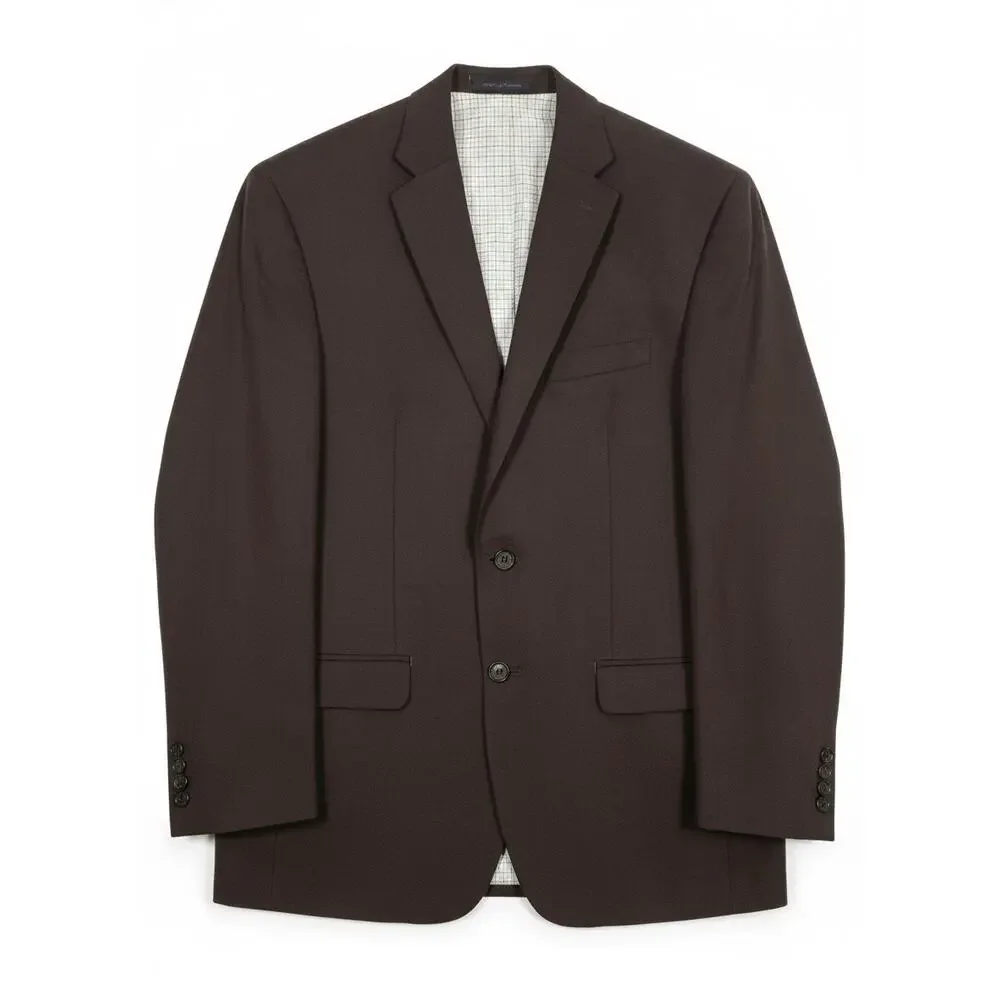 Lauren Ralph Lauren Brown Faux Suede Sport Coat Blazer 40R